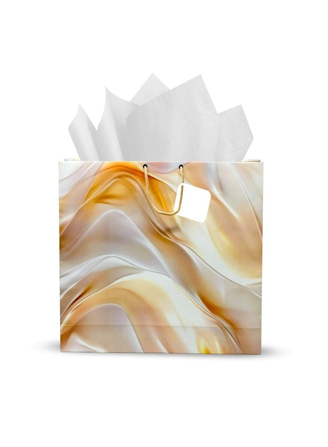 KOSY حقيبة هدايا ورقية من KOSY، كبيرة الحجم ومتعددة الألوان، بتصميم أنيق، مزودة بمقابض حبلية، مثالية للهدايا والهدايا التذكارية، مناسبة لسلال الملابس وتغليف متاجر التجزئة والبوتيكات. عبوة من 5 قطع. - Image 1